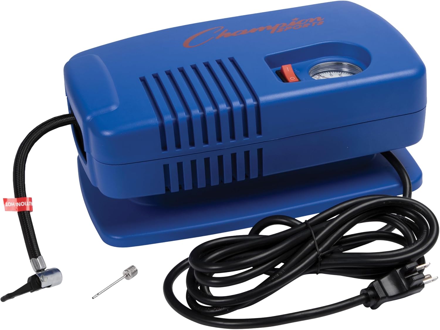 Champion Sports Electric Ball Inflator – Quiet High-PSI Air Compressor & Ball Pump for Sports Balls, 110–120V AC