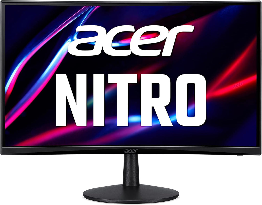 acer Nitro 23.6' Full HD 1920 x 1080 1500R Curve PC Gaming Monitor | AMD FreeSync | 75Hz Refresh | 1ms (VRB) | ZeroFrame Design | 1 x HDMI 1.4 Port & 1 x VGA | ED240Q bi