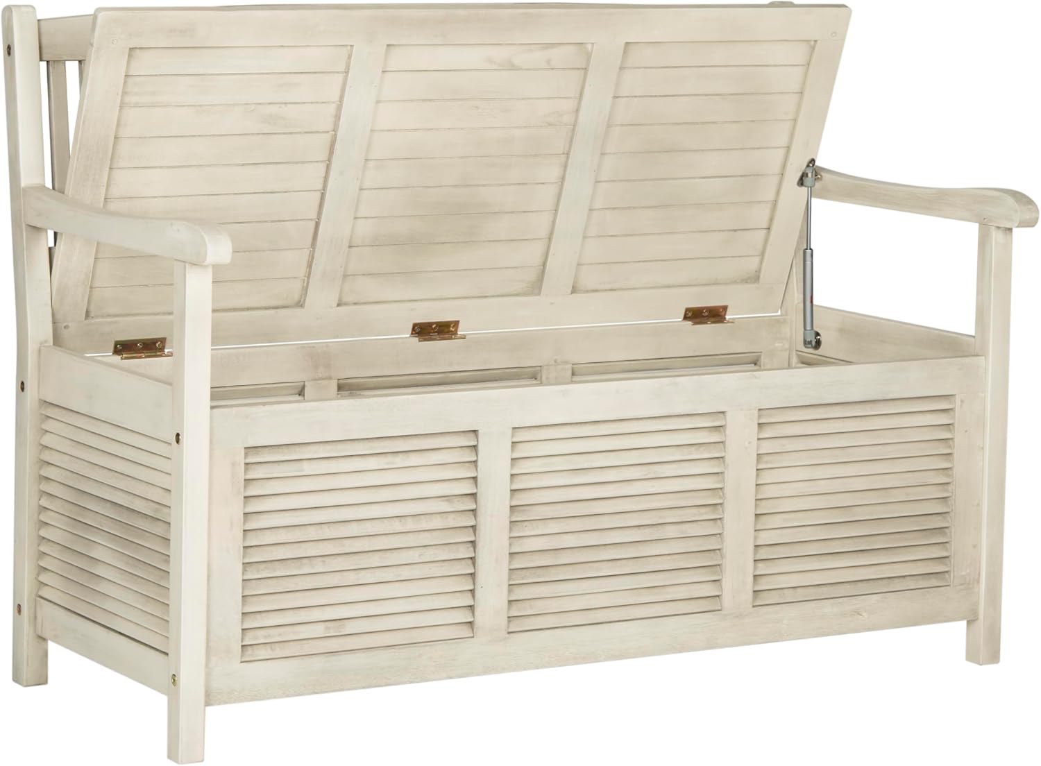 Safavieh Outdoor Collection Brisbane Grey Storage Bench