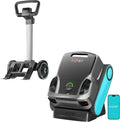 Aiper Scuba X1 Pro Max All-in-One Pool Cleaning Robot & Skimmer with Caddy, 8,500 GPH Suction Pool Vacuum, Ultra-fine Filtration, Smart Surface Parking, for All Inground Pools, Blue