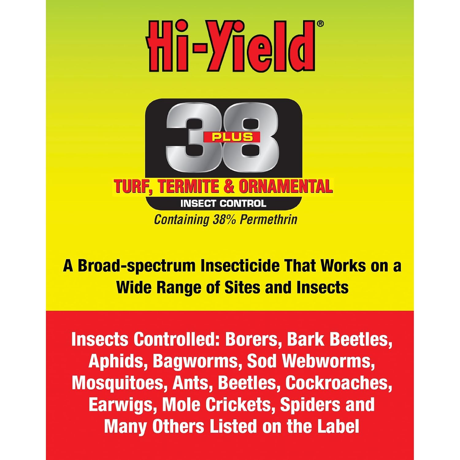 Hi-Yield (31333) 38 Plus 38% Permethrin Turf Termite and Ornamental Insect Control (1 gal)