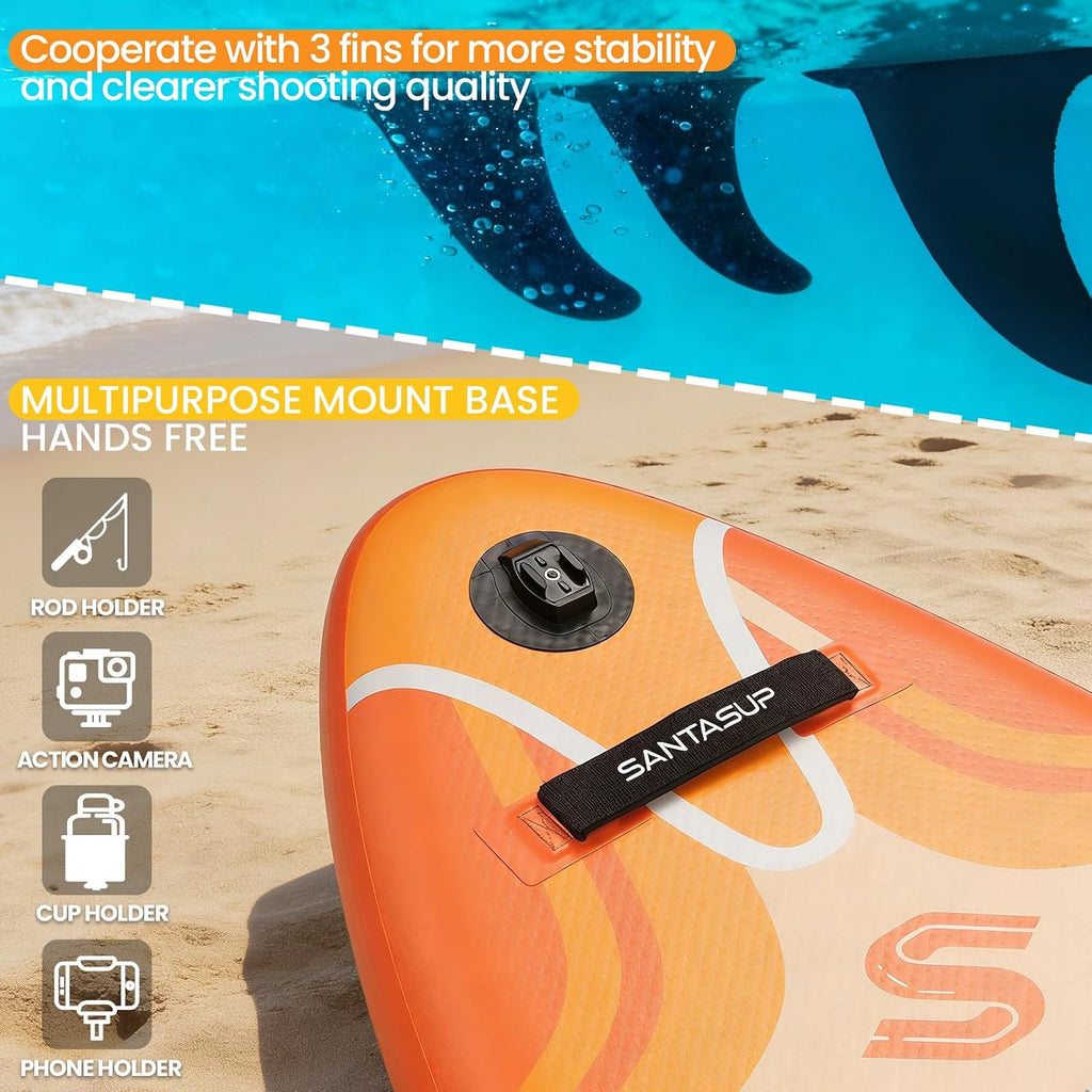 10'6'/11'Wide Inflatable Stand Up Paddle Board for Adults & Youth of All Skill Levels, with Premium SUP Paddleboard Accessories, Anti-Slip EVA Deck