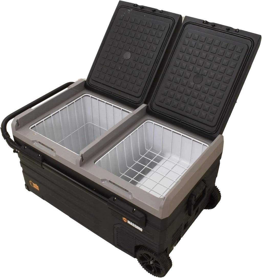 Massimo, TWW75 Electric Kooler Portable Dual-Zone Electric Cooler, 75L (Battery Not Included) PN Y300075711