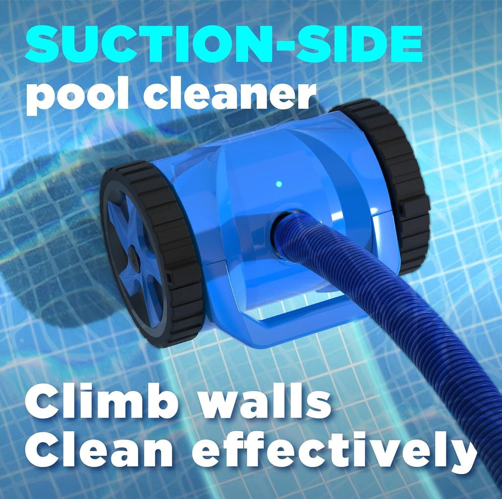 Automatic Turbine Pool Cleaner for Large Inground Pool, Suction-Side Pool Vacuum Cleaner (Full Set)