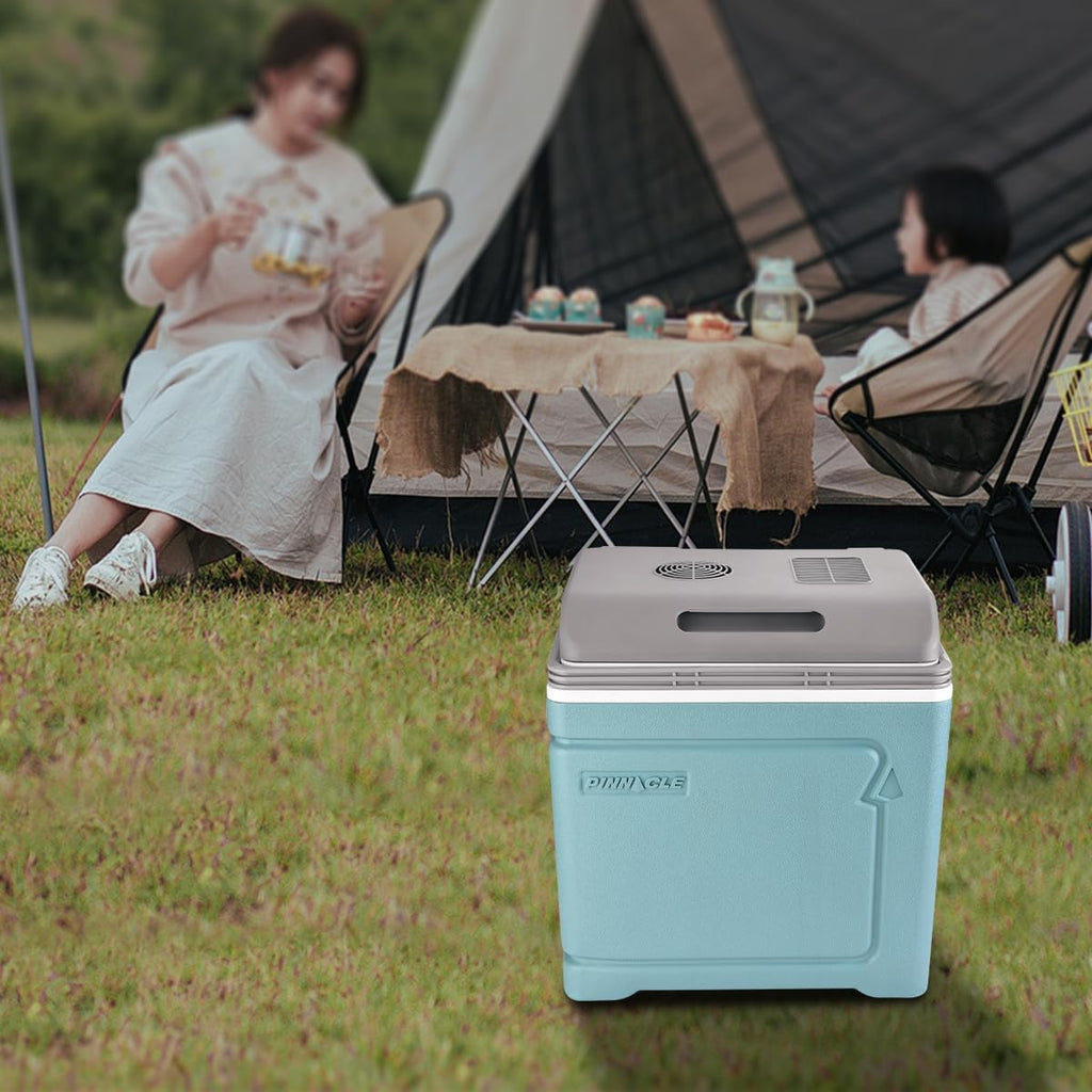 Pinnacle Thermoware Electric Cooler – Large 30L Portable Cooler for Hot and Cold Drinks and Food – 12v Travel Cooler for Car, Camper, RV, Van – Plug-In Cooler Refrigerator for Travel, Fishing, Hunting