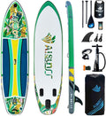 Inflatable Paddle Board for Adult, Paddle Board for All Skill Levels, Wide SUP Board with Primium Accessories Include SUP Carry Bag, Hand Pump& 10L Waterproof Bag