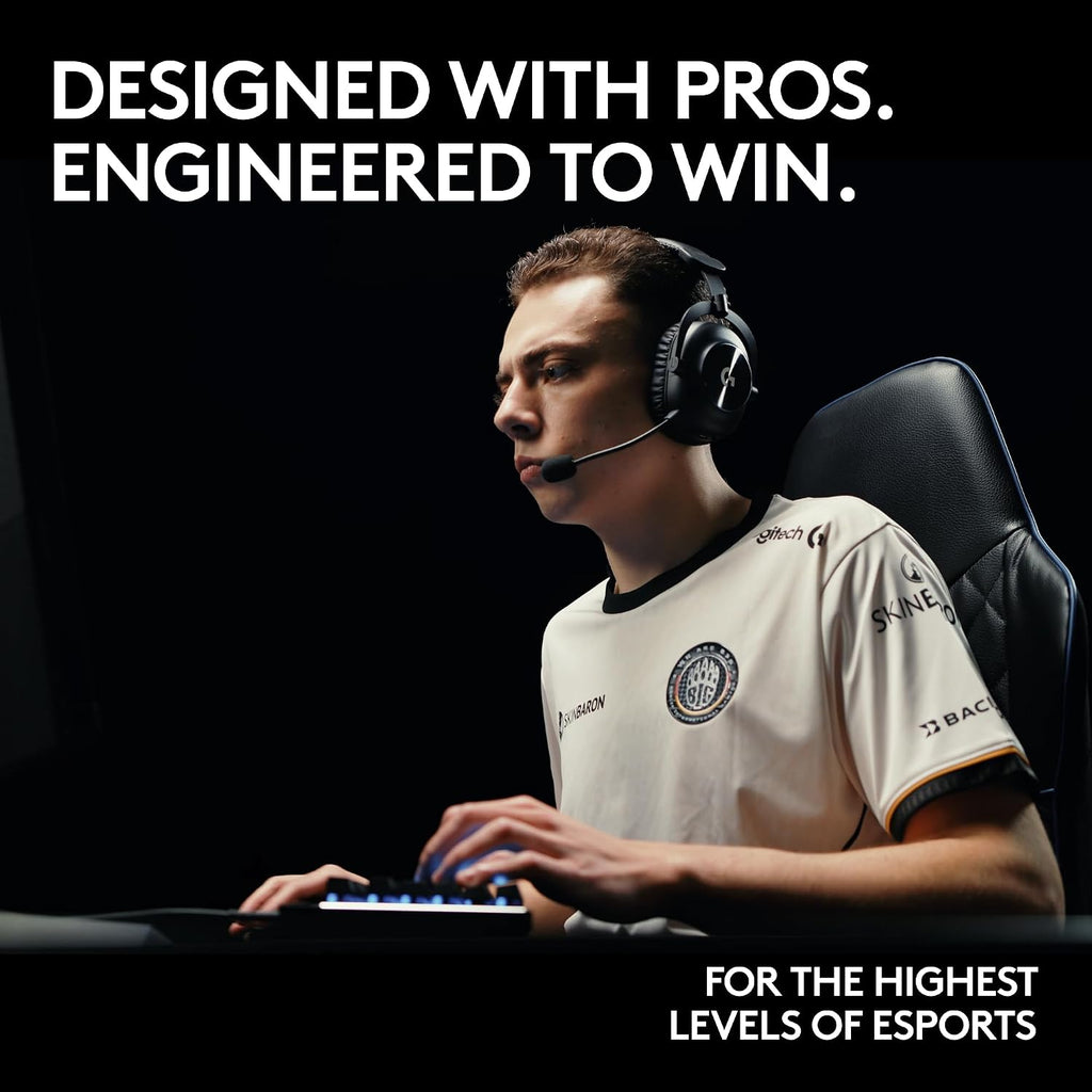 Logitech G PRO X 2 Lightspeed Wireless Gaming Headset: Wireless Gaming Headphones with Mic, 50mm Graphene Drivers, 2.02.0—7.1 Bluetooth/USB/3.5mm Aux for PS4/PS5/PC/Nintendo Switch - White (Renewed)