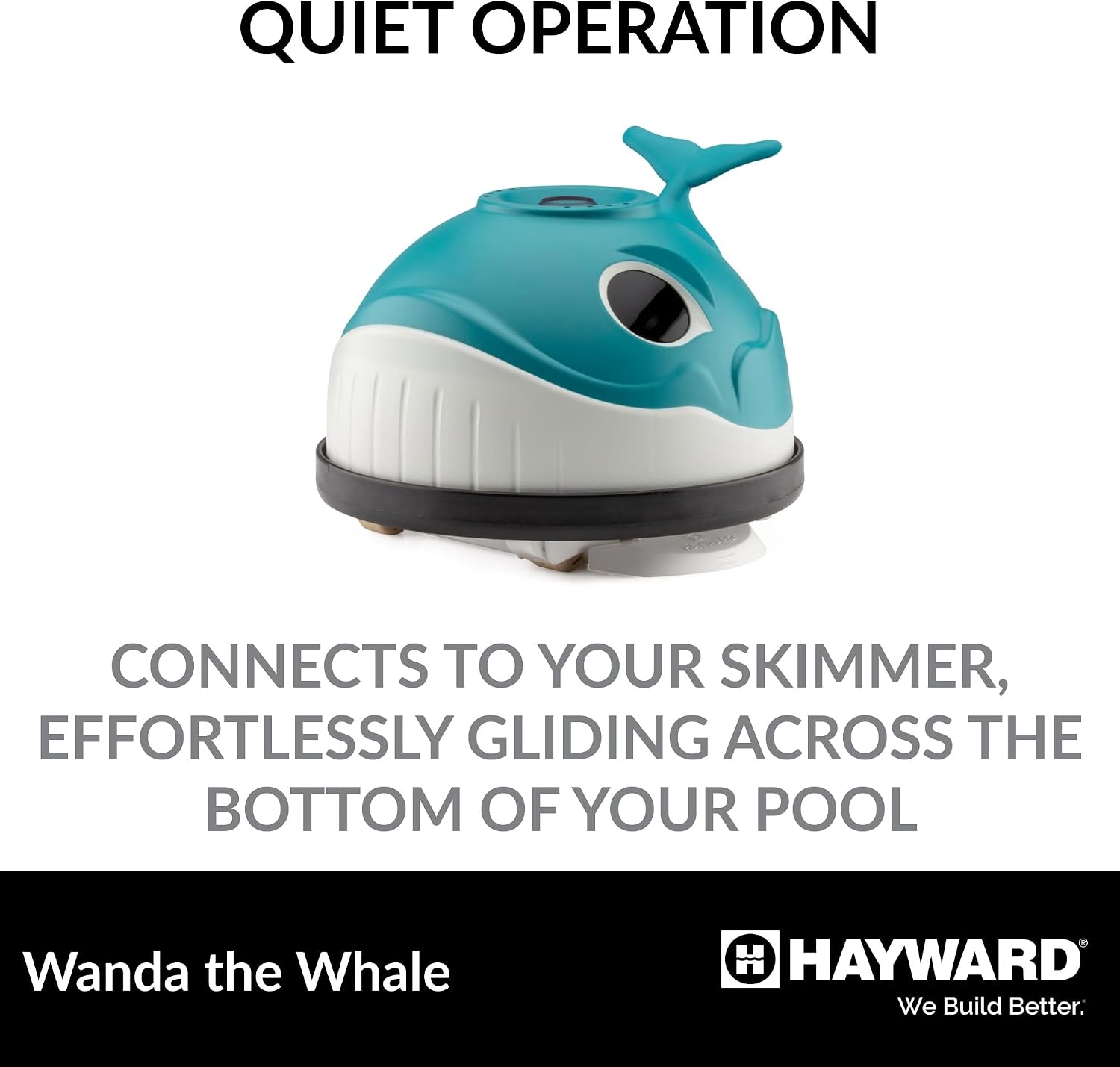Hayward W3900 Wanda the Whale Above-Ground Suction Pool Cleaner for Any Size Pool, Automatic Pool Vacuum Cleaner