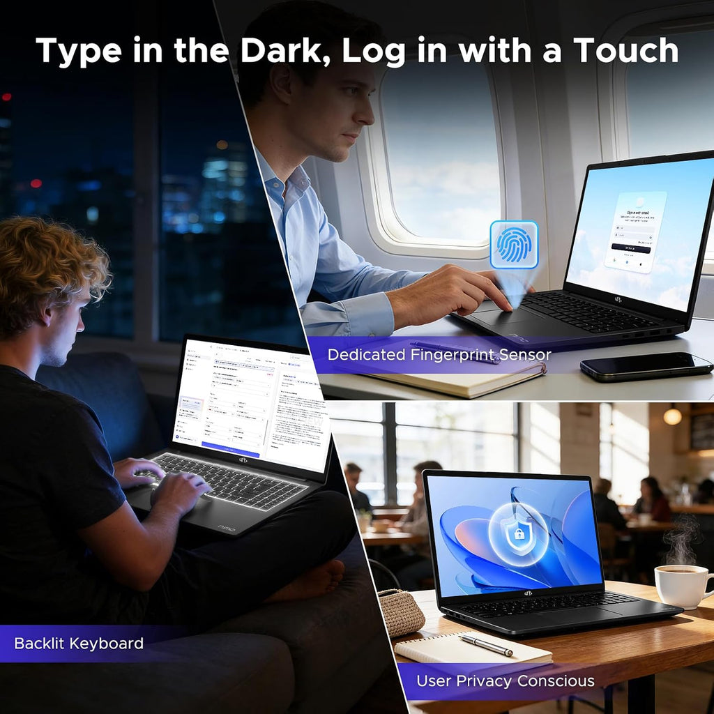 NIMO 17.3' Light-Gaming-Laptop, AMD Ryzen 7 8745HS 8 Cores 16GB DDR5 RAM 512GB SSD, Radeon 780M Graphics, FHD IPS Display, 100W Type-C Fast Charger, Backlit Keyboard, Fingerprint, USB 4.0