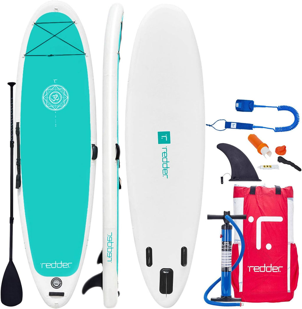redder Stand Up Paddle Board Inflatable SUP Board for Kids and Adult Stand Up Paddling Board with Leash, Paddle, Backpack, Pump, Repair Kit, Non-Slip Deck Kayak Surfing Fishing SUP Board