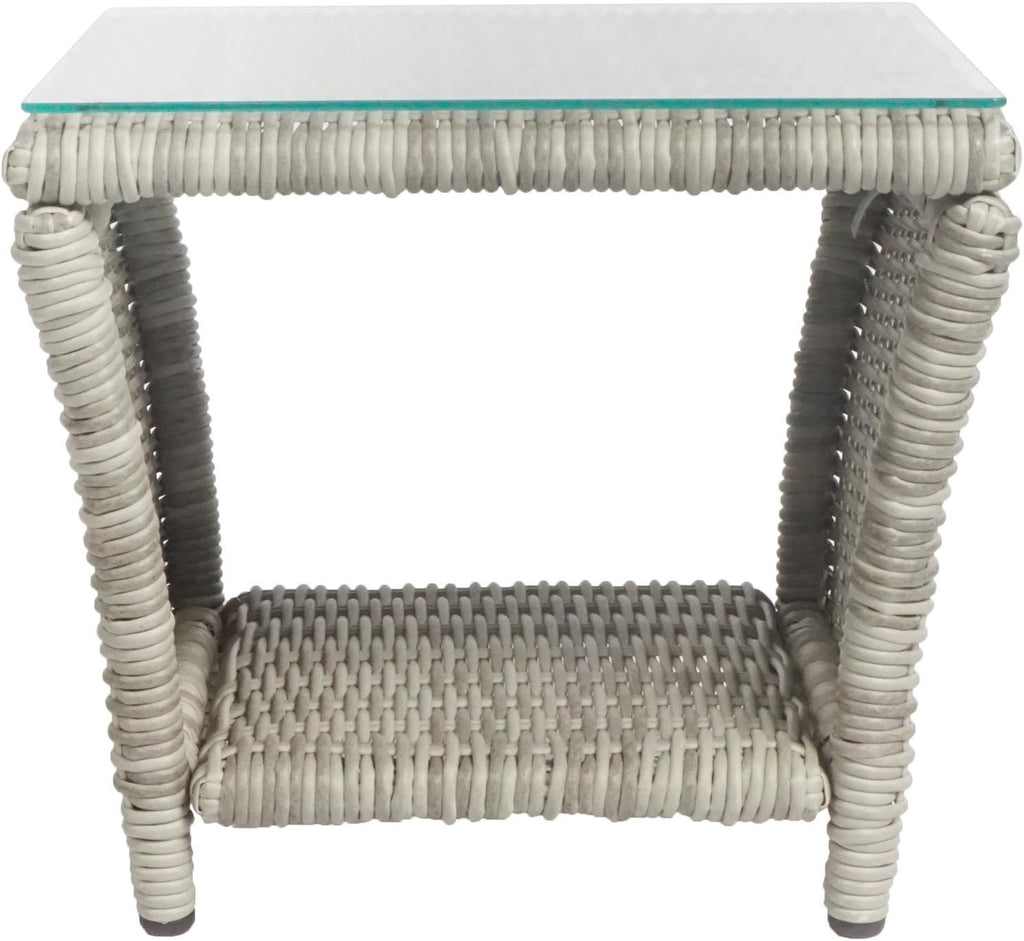 Elle Decor Vallauris Patio Outdoor Furniture Collection, Premium All Weather Wicker, 3 Piece Reclining Set, Gray