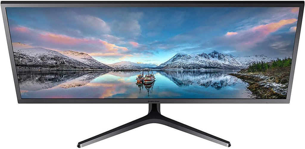 SAMSUNG 34-Inch SJ55W Ultrawide Gaming Monitor (LS34J550WQNXZA) – 75Hz Refresh, WQHD Computer Monitor, 3440 x 1440p Resolution, 4ms Response, FreeSync, Split Screen, HDMI, Black