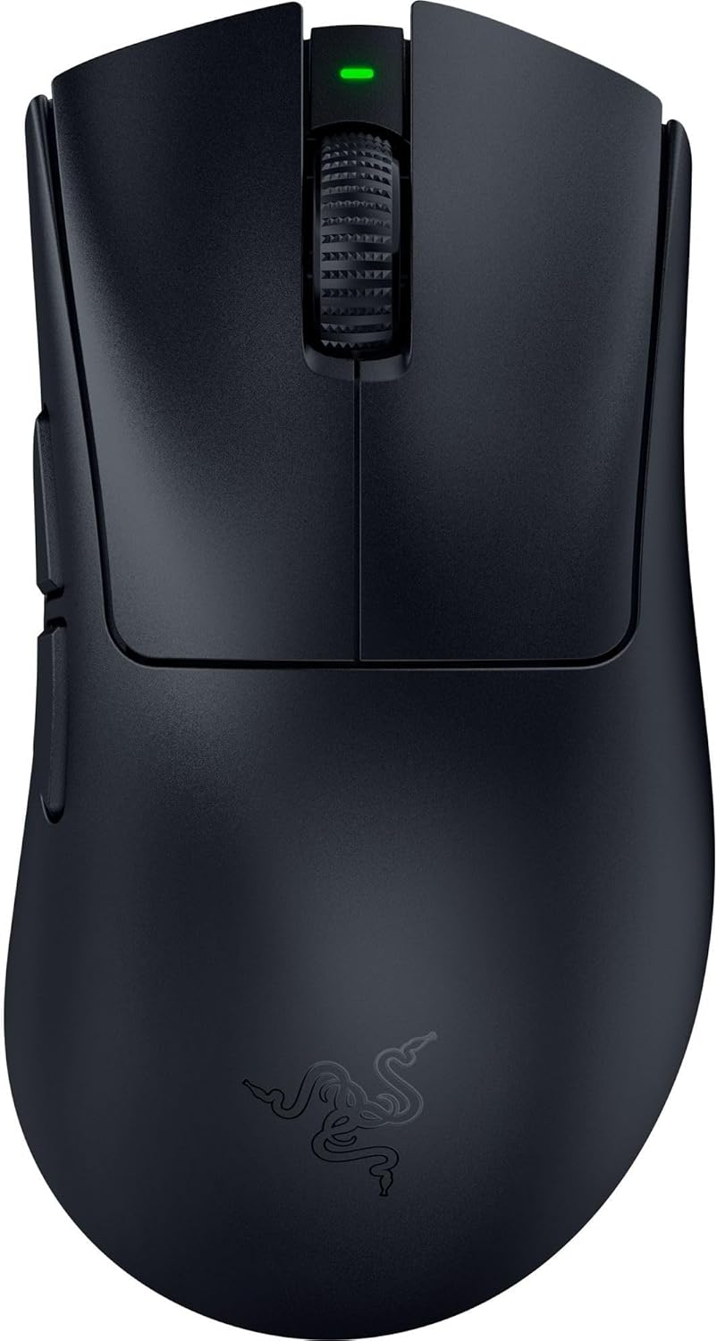 Razer DeathAdder V4 Pro Wireless Gaming Mouse – Lightweight 56g, HyperSpeed Wireless Gen-2, Gen-4 Optical Switches, Optical Scroll Wheel, Focus Pro 45K Sensor, Up to 150Hr Battery, Black (Renewed)