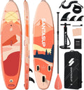 10'6'/11'Wide Inflatable Stand Up Paddle Board for Adults & Youth of All Skill Levels, with Premium SUP Paddleboard Accessories, Anti-Slip EVA Deck