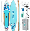 FunWater 11'/10'6' Inflatable Stand Up Paddle Board with Premium SUP Paddleboard Accessories, Wide Stable Anti-Slip EVA Deck,Paddle Boards for Adults & Youth of All Skill Levels