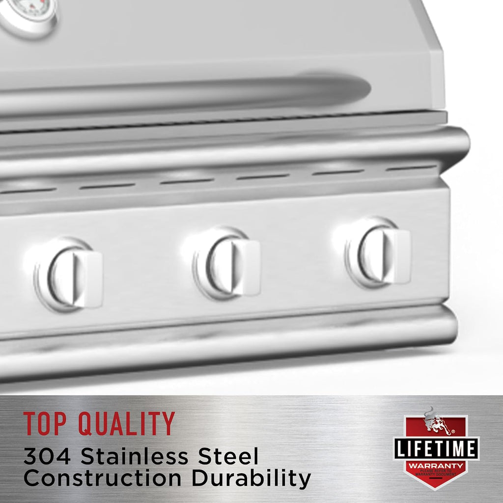 Bull Outdoor Products Premium Components for Outdoor Kitchen BBQ Island Stainless Steel Single Door with Reveal
