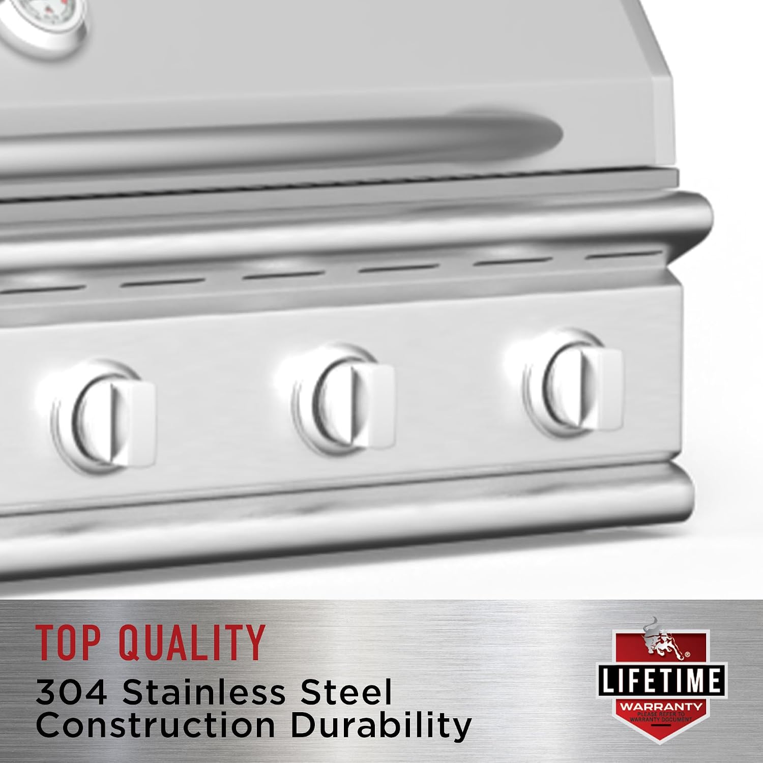 Bull Outdoor Products Premium Components for Outdoor Kitchen BBQ Island Large Single Drawer with Reveal