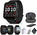 Garmin Venu X1, Thin and Lightweight GPS Smartwatch, 2 inch AMOLED Display, Advanced Health and Fitness Features, Black with Slate Titanium Caseback Bundle with Accessories