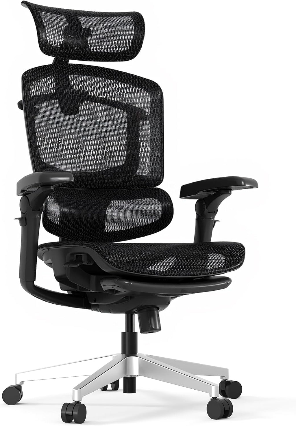 FLEXISPOT ErgoX-PRO Ergonomic Office Chair with Footrest Black – AeroWeave 5.0 Mesh Seat, 5D Lumbar, 7D Armrests, 4D Headrest, 551LBS Capacity – Office, Gaming, Home