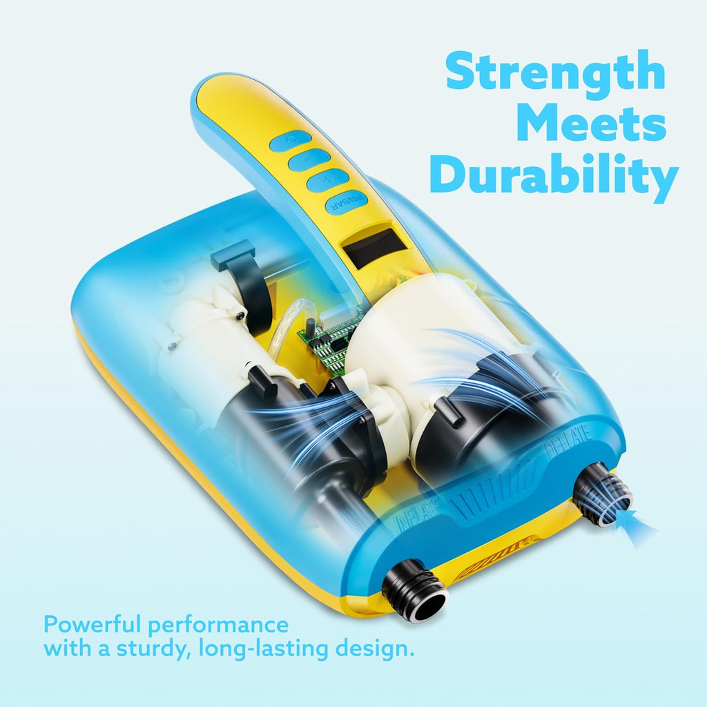 SLOOSH Inflatable SUP & Electric Pump Bundle – 10'6' Paddle Board with Premium Accessories, Non-Slip EVA Deck, 20 PSI Dual-Stage Pump for Fast Inflation, Perfect for Youth & Adults of All Skill Levels