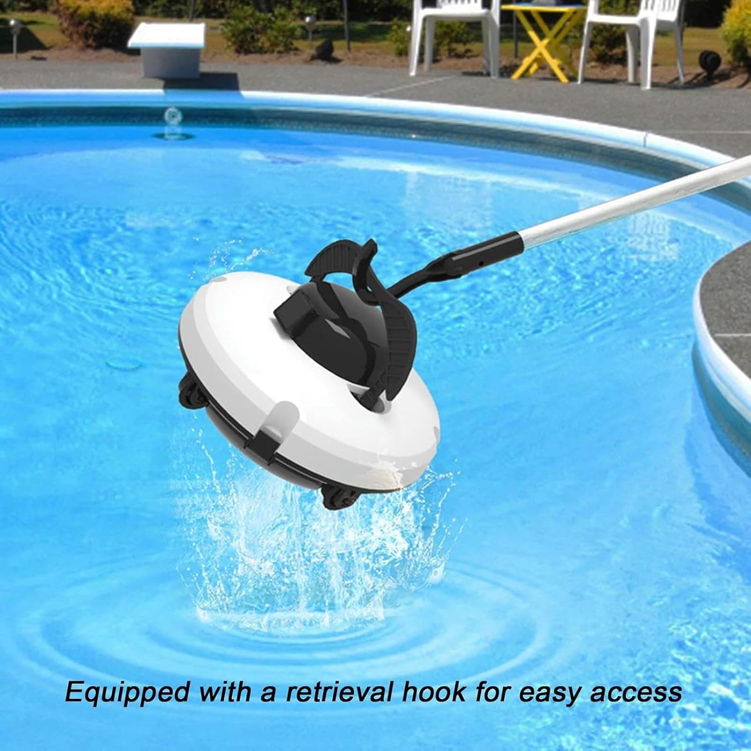 Cordless Pool Cleaner, Self-Parking Electric Pool Cleaning Robot,Pool Vacuum Lasts 120 Mins, for Above/In-Ground Flat Pools up to 860Sq.Ft