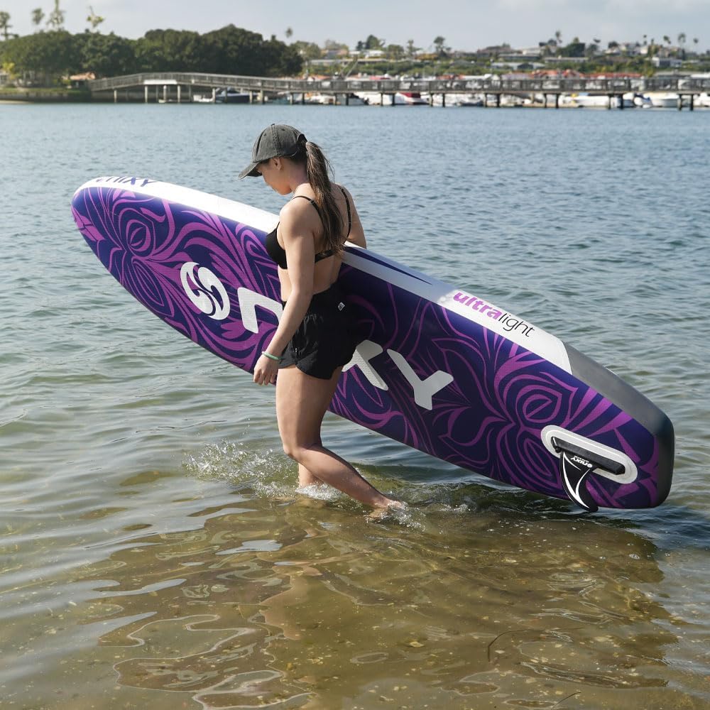 NIXY G5 Huntington Inflatable Paddle Board Compact SUP 9'6' x 32' x 6' Ultra-Light Stand Up Paddleboard, Welded Seams, Woven Drop Stitch for Durability