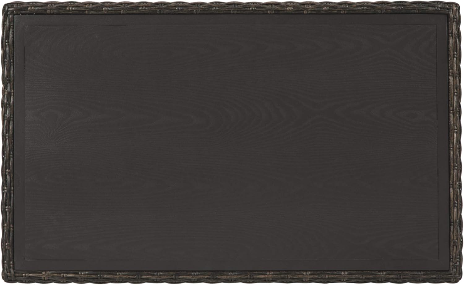 Signature Design by Ashley Grasson Lane Outdoor Wicker Cocktail Table with Aluminum Frame, Brown