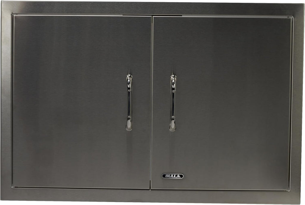 Bull Outdoor Products Premium Components for Outdoor Kitchen BBQ Island 30' Double Door with Reveal