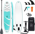 Triclicks Inflatable Stand Up Paddle Board 10ft Surfing Board Kit for Adults, Premium SUP Complete Kit with Adjustable Paddle Hand Pump Fin Leash Backpack