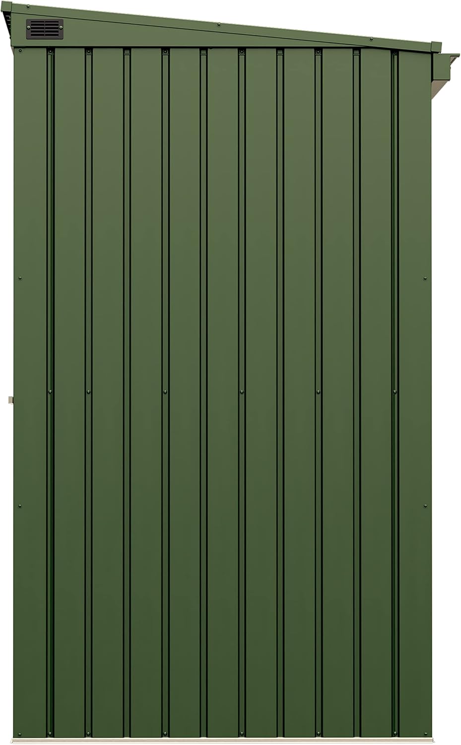 Scotts 10' x 4' Garden Storage Shed Outdoor Lockable Water-Resistant Steel Building with Tool Hanger and Pent Roof, Green