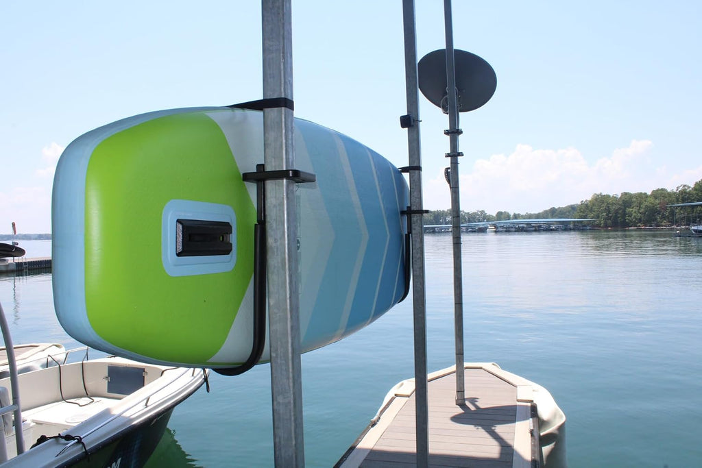 Stand Up Paddle Board Dock Storage - Keep Your Dock Organized & Clean - No Drill Easy Install - UV-Resistant - Heavy Duty SUP Rack - Made in USA