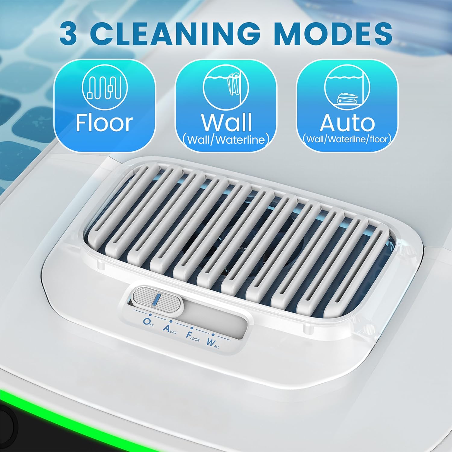 VOXIV Cordless Robotic Pool Vacuum, Pool Cleaner with Track Drive & Smart Navigation, Wall & Waterline Climbing, 120min Runtime, for Inground & Above-Ground Pools up to 1600 Sq. Ft.