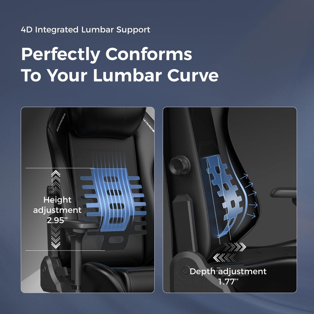 DXRacer Master Series Gaming Chair, High Back Computer Chair, Ergonomics Office Recliner Chair, Extra Large, Black