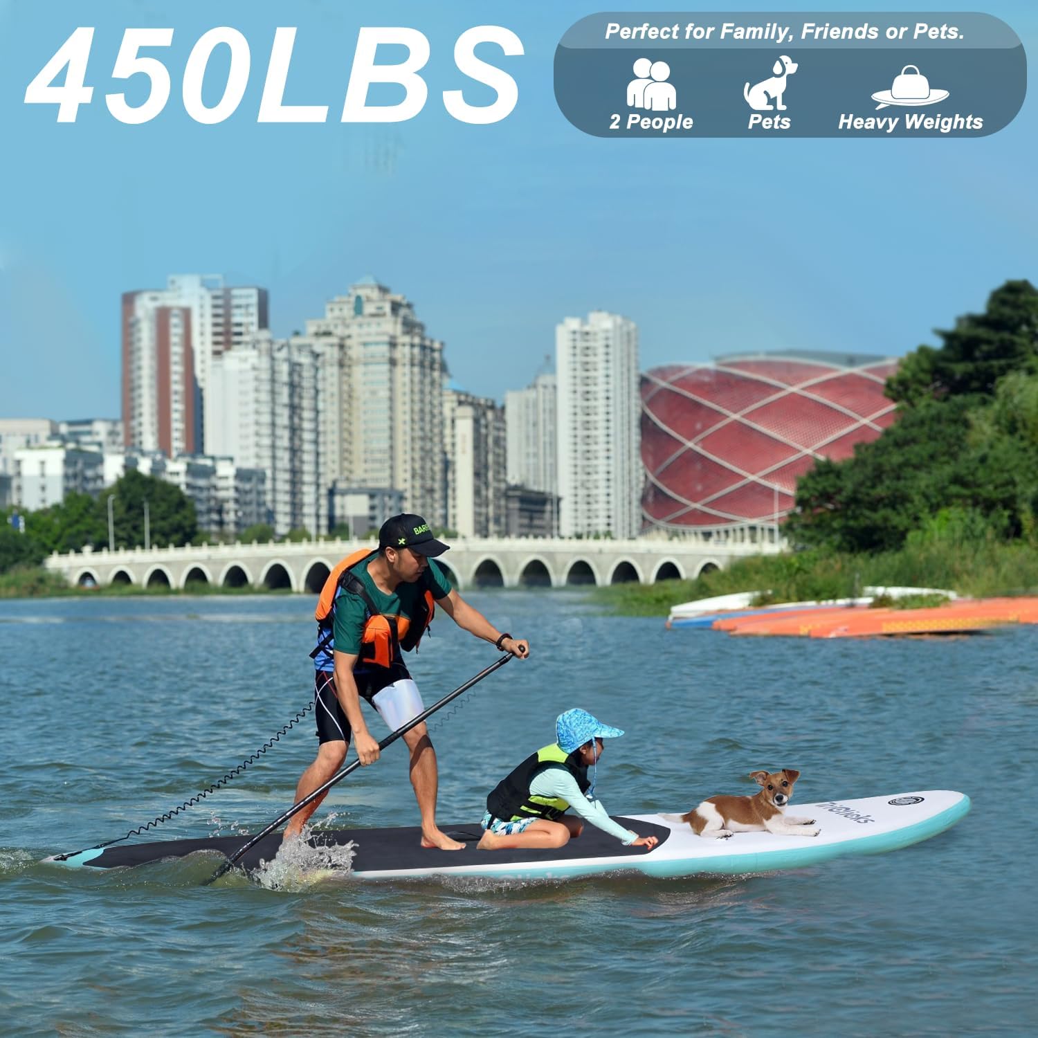 Triclicks Inflatable Stand Up Paddle Board 10ft Surfing Board Kit for Adults, Premium SUP Complete Kit with Adjustable Paddle Hand Pump Fin Leash Backpack