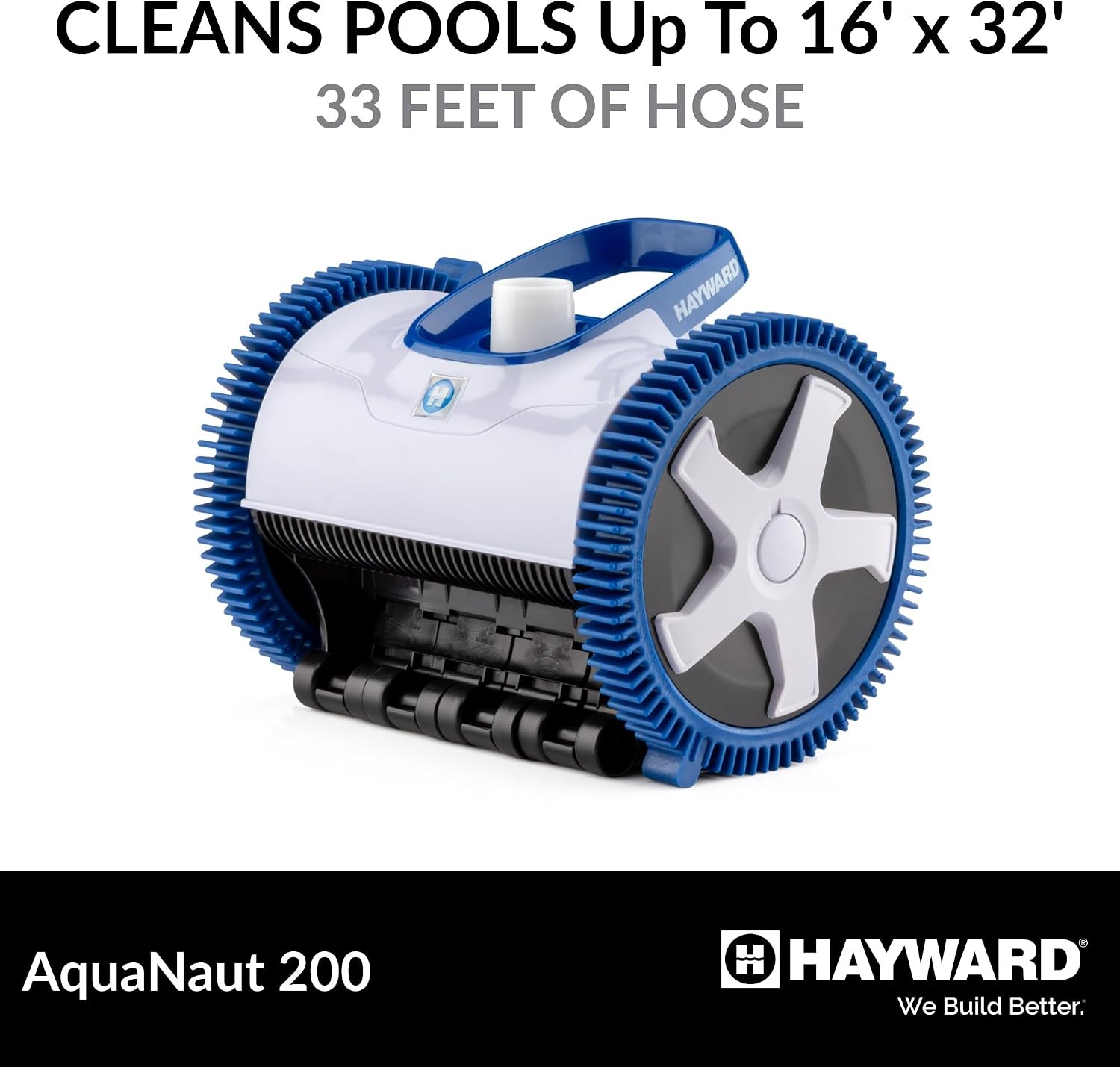 Hayward Aquanaut 200 Suction Pool Cleaner for In-Ground Pools up to 16 x 32 ft (Automatic Pool Vacuum) W3PHS21CST
