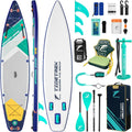 11'6' Inflatable Stand Up Paddle Boards, Premium SUP Accessories, Non-Slip Comfort Deck for Youth & Adults