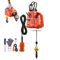 VEVOR 3-in-1 Electric Hoist Winch, 1100 lbs Capacity, 1500W Portable Electric Power Winch, 25 ft Lifting Height, 16.4 ft/min with Manual, Wired & Wireless Remote Control for Factory, Warehouss, Garage