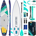 11'6' Inflatable Stand Up Paddle Boards, Premium SUP Accessories, Non-Slip Comfort Deck for Youth & Adults