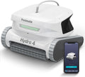 Hydro 4 Corded Robotic Pool Cleaner, Pool Vacuum for Inground Aboveground Pools, Floor Wall Waterline Cleaning, 4.1L Filter Basket, Pool Cleaner Robot Ideal for Pools up to 50 FT in Length