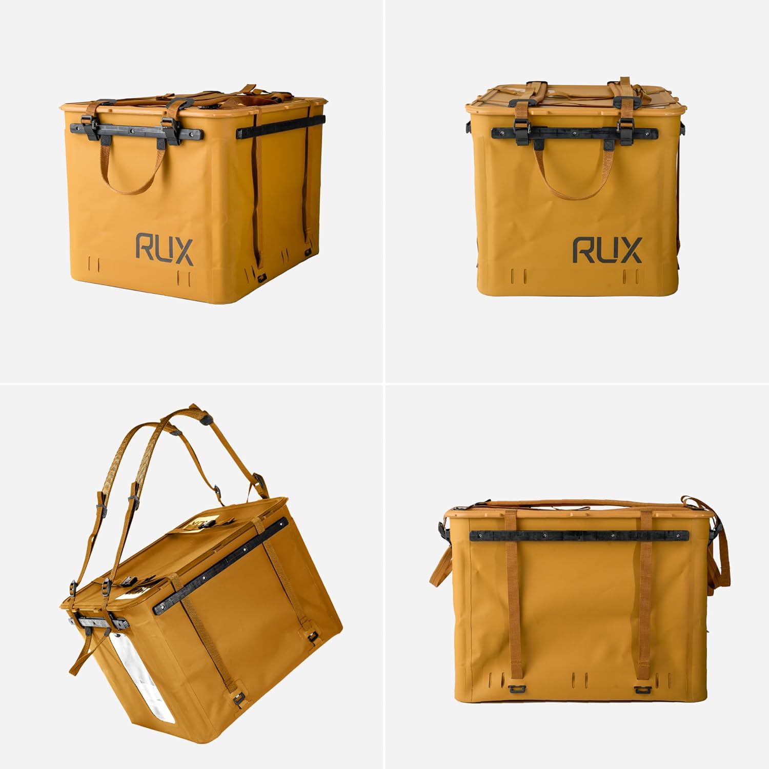 RUX 70L Collapsible Gear Box (Bronze) - Modular Adventure Storage Solution For Camping Storage, Overlanding, Off-road And Van Life - Weatherproof, Durable and Multifunctional