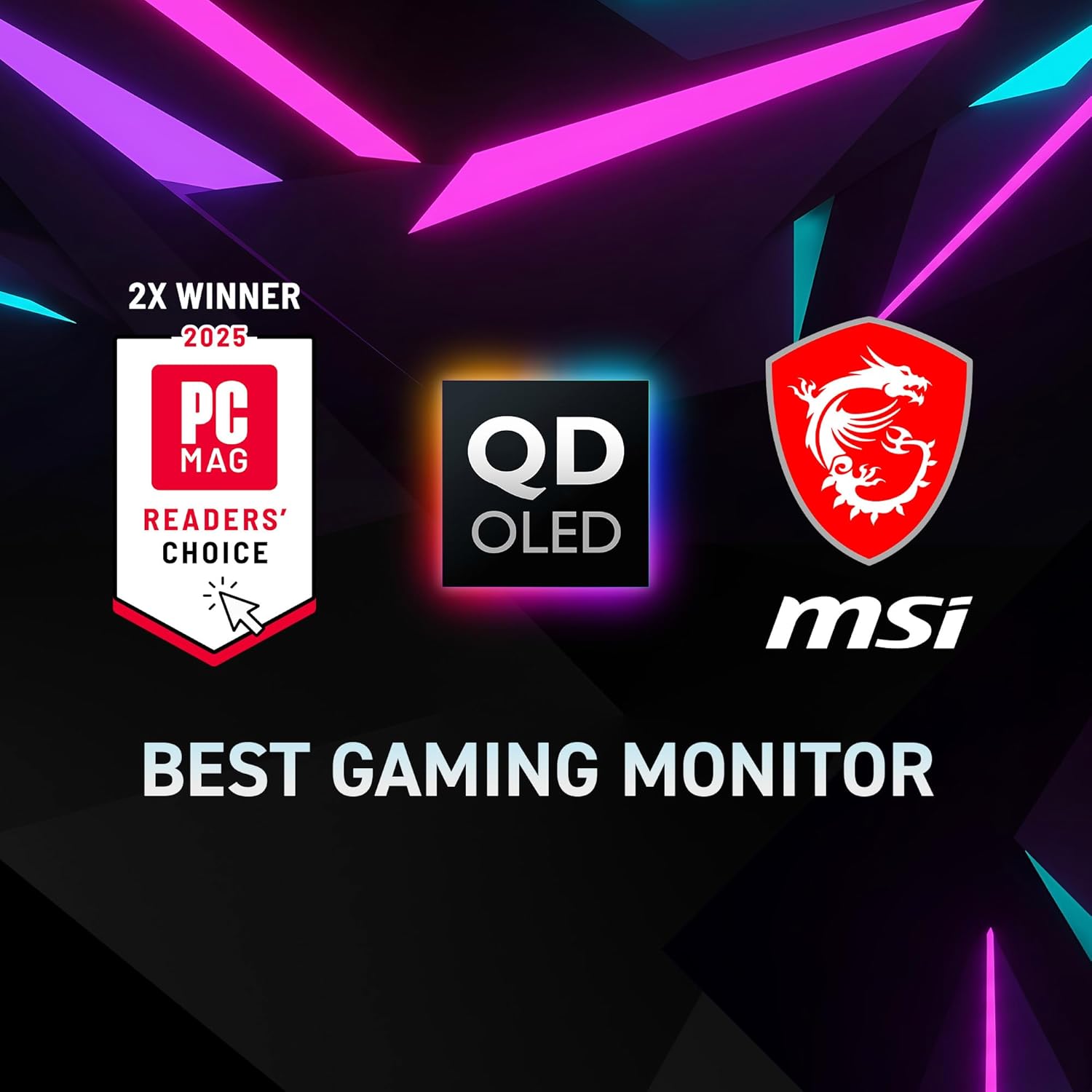 msi MAG 272QP QD-OLED X24 27-Inch WQHD Gaming Monitor, 2560 x 1440 Quantum Dot OLED Panel, 240Hz, 0.03ms, Adaptive-Sync, HDMI2.1, DP 1.4a, Tilt/Height Adjustable, Black