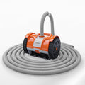 VINGLI Automatic Pool Cleaner for Inground Pools – Suction-Side Pool Vacuum with Powerful Wall-Climbing, 40FT Tangle-Free Hose, Ultra-Quiet Operation – Rich Orange & Gray