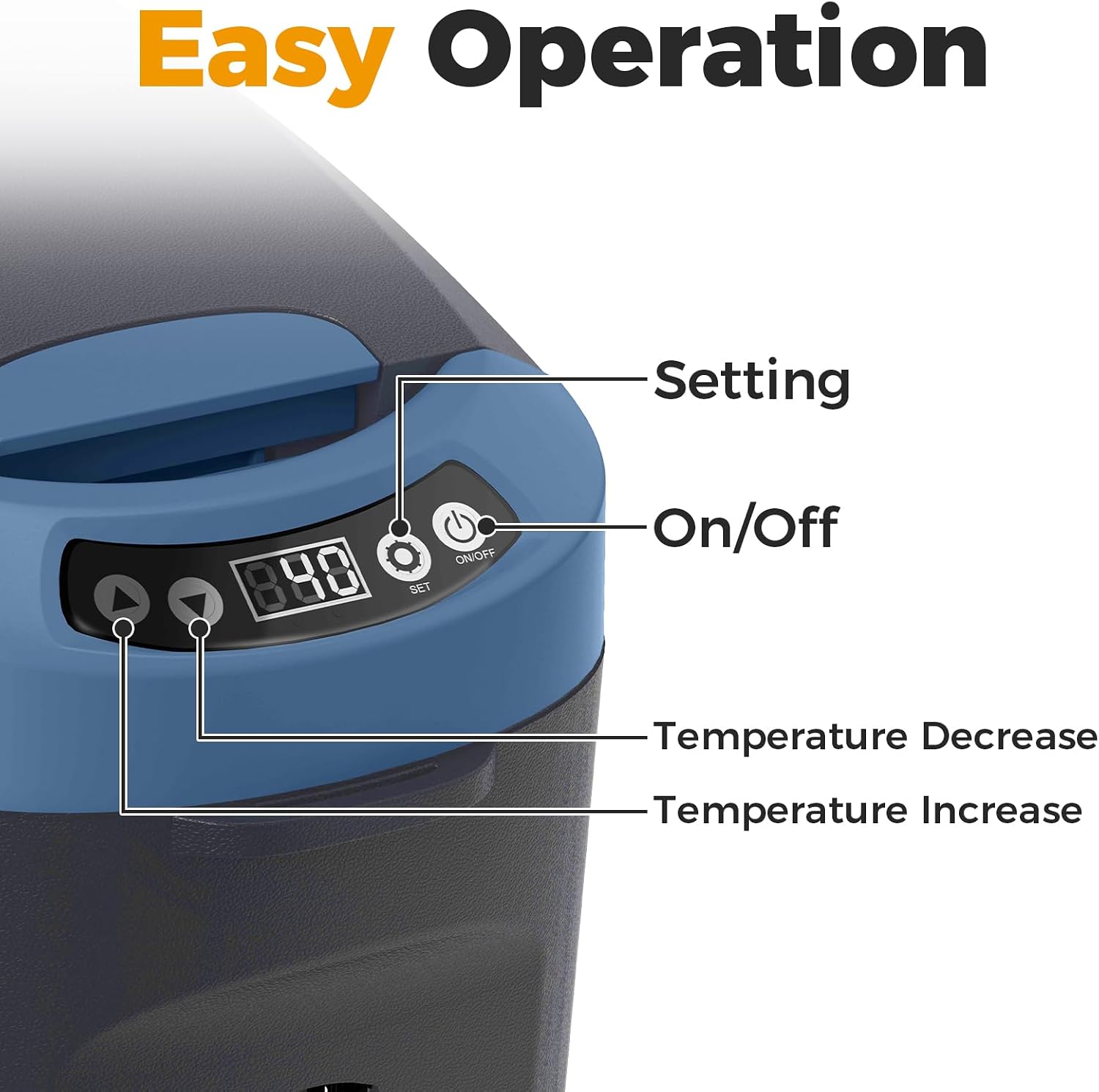 Setpower AB15 12 Volt Refrigerator,16 Quart(15L) Electric Cooler,Portable Car Refrigerator RV Fridge,12v Cooler for Camping, Travel, RV, Vehicles, MPV, SUV, Van