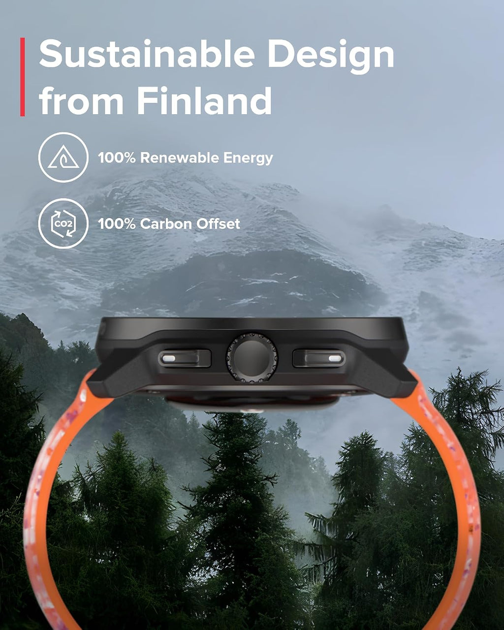 SUUNTO Race S GPS Sports Watch, 1.32' AMOLED Touchscreen w/Crown, 13 Days Battery Life, Training & Sleep Health Tracking, Dual-GNSS, 32GB Global Offline Maps, Lightweight for Running, Power Orange