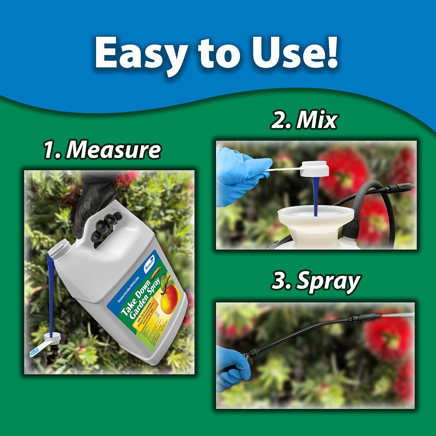 Monterey Take Down Garden Spray Bundled with Measuring Spoon - 1 Gallon