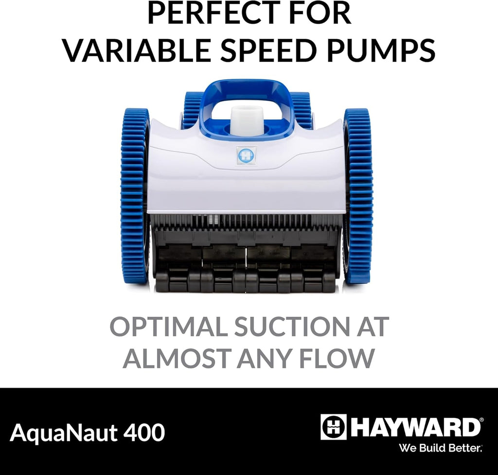 Hayward Aquanaut 400 Suction Pool Cleaner for In-Ground Pools up to 20 x 40 ft (Automatic Pool Vacuum) W3PHS41CST