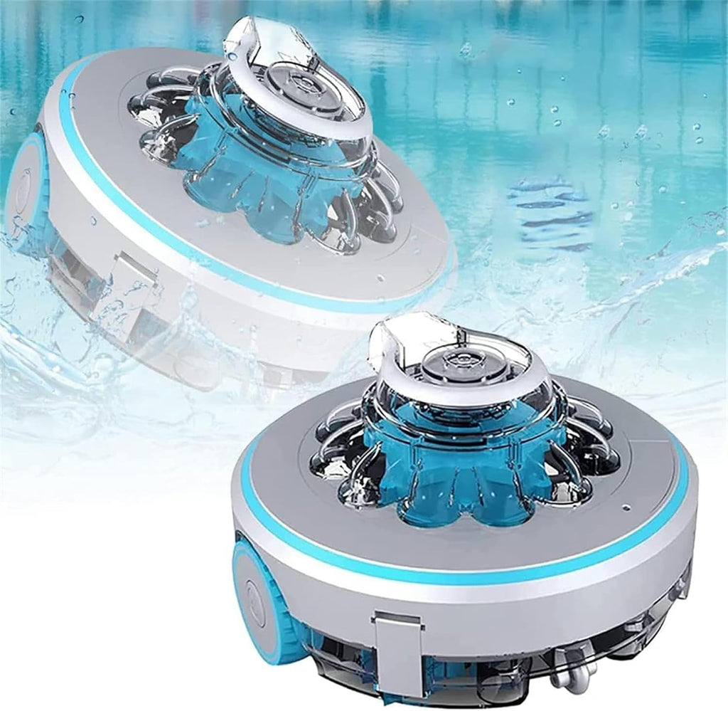 Cordless Pool Cleaner, Robotic Pool Cleaner, Swimming Pools Cleaning Robot, 60 Mins Runtime, Rechargeable Battery