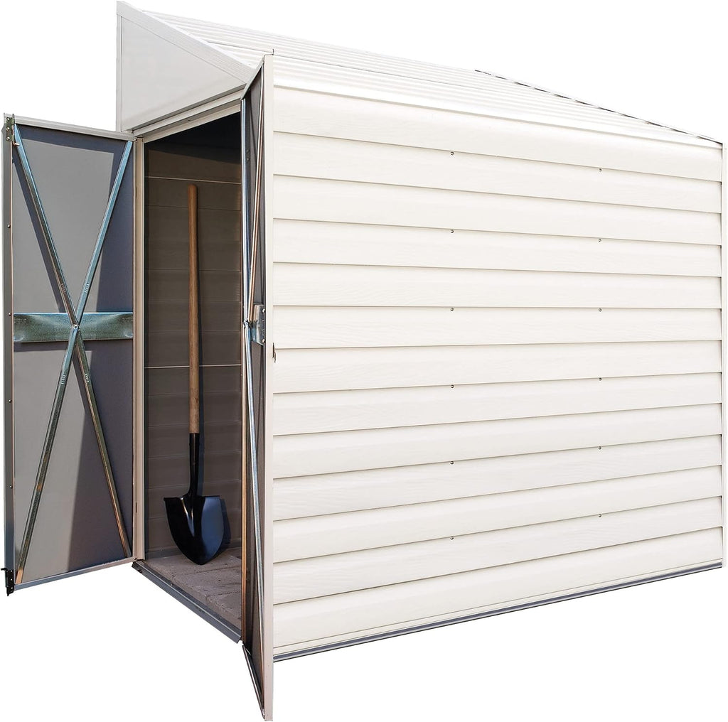 Arrow Shed YS47-A Compact Galvanized Steel Storage Shed with Pent Roof, 4' x 7'