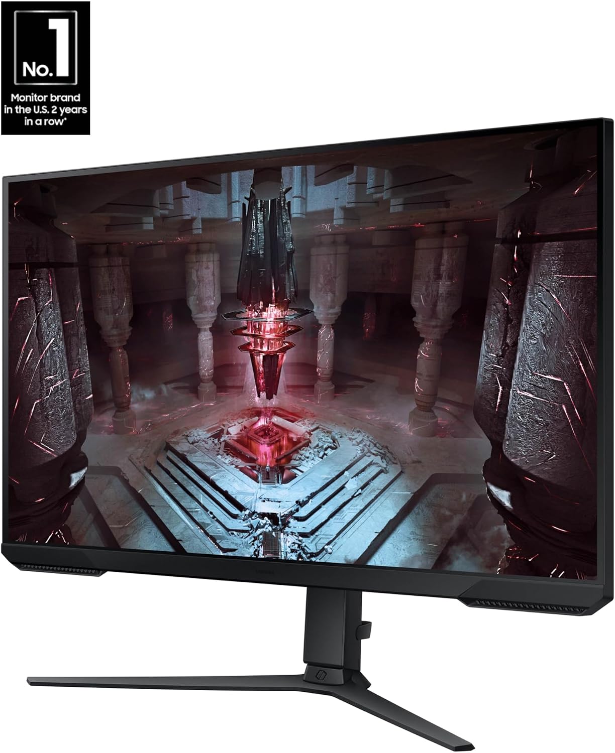 SAMSUNG 27-Inch Odyssey G51C Series QHD Gaming Monitor, 165Hz, 1ms, VESA Display HDR10, AMD FreeSync Premium, Black Equalizer, Virtual Aim Point, LS27CG512ENXZA