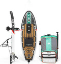 Uptown 100 Lite Inflatable Paddle Board with Seat & Pedal Drive | Includes Paddles, Pump, Carrying Bag | 10ft, Easy Storage & Transport | All-in-One Water Adventure Solution